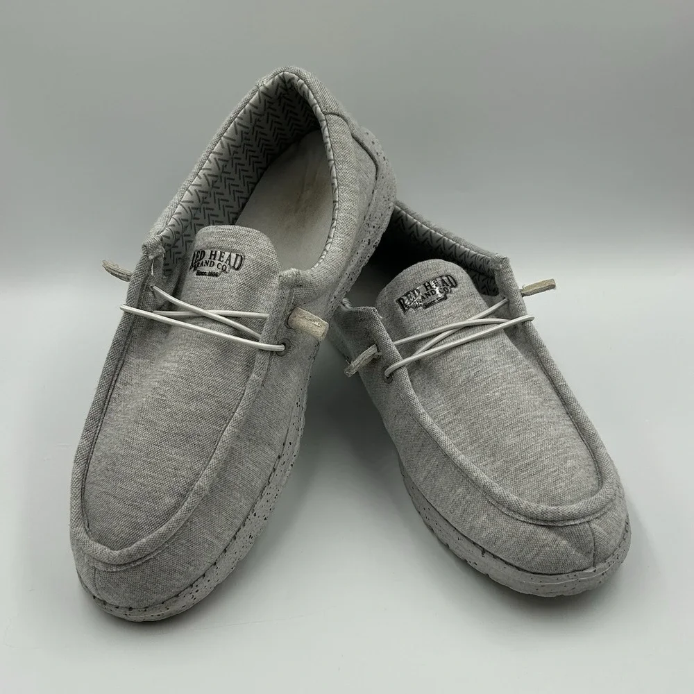 Red Head Brand Co. Men's 12 Slip On Light Gray‎ Loafer Shoes SC0716-FC